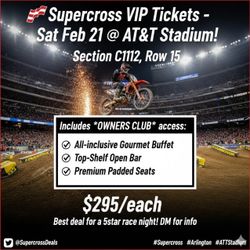 SUPERCROSS VIP EXPERIENCE ALL-INCLUSIVE 