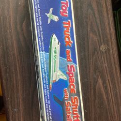 HESS TOY TRUCK AND SPACE SHUTTLE WITH SATELLITE 