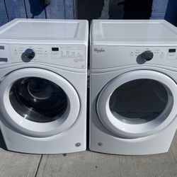 27” Width White Whirlpool Front Loader Set Washer And Electric Dryer FOR SALE!!!!