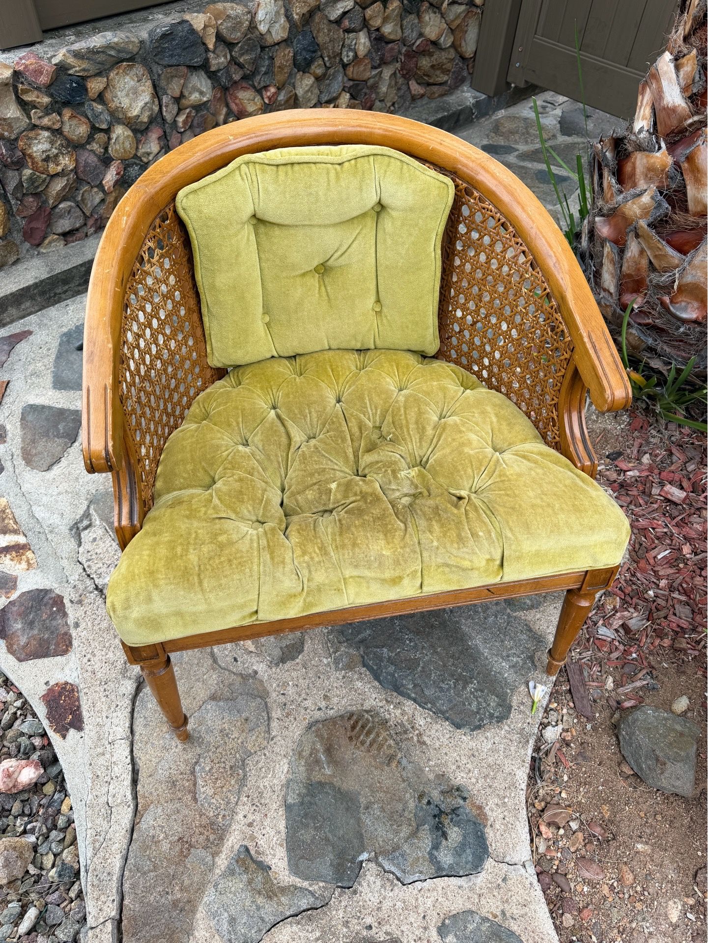 PROJECT CHAIR - rattan wood accent chair