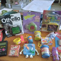 Fun Retro Games Keychains & Pens