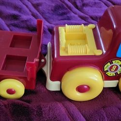 Vintage Retro Firefighter  Firetruck with trailer and Sounds - Good and clean!