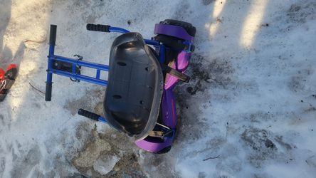 Hover Cart With A Hover Board And With Charger