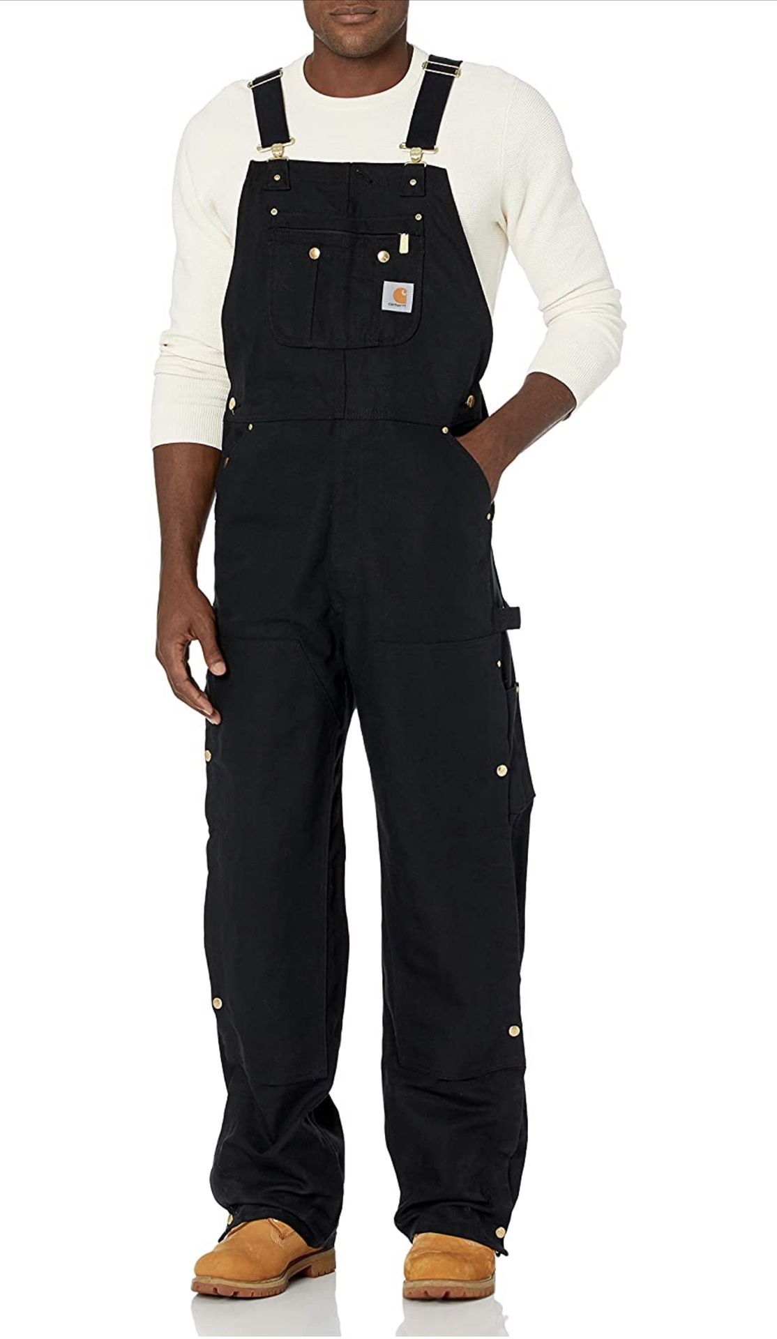 Carhartt Men's R37 Duck Zip-to-Thigh Bib Overall