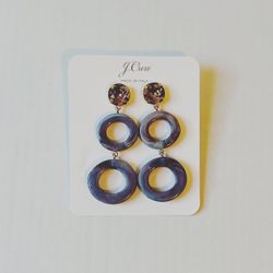 J Crew Made-in-Italy Round Drop Earrings