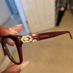 Bvlgari Red Eyeglasses