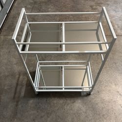 Bart Cart White Mirror, 32.7 x 23.7 x 13