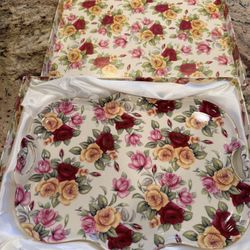 Flower Fine China Serving Tray Plate Brand New $30