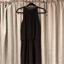 WHBM Black Halter Dress