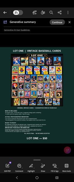 Vintage Baseball Cards Lot 1– 85 Cards