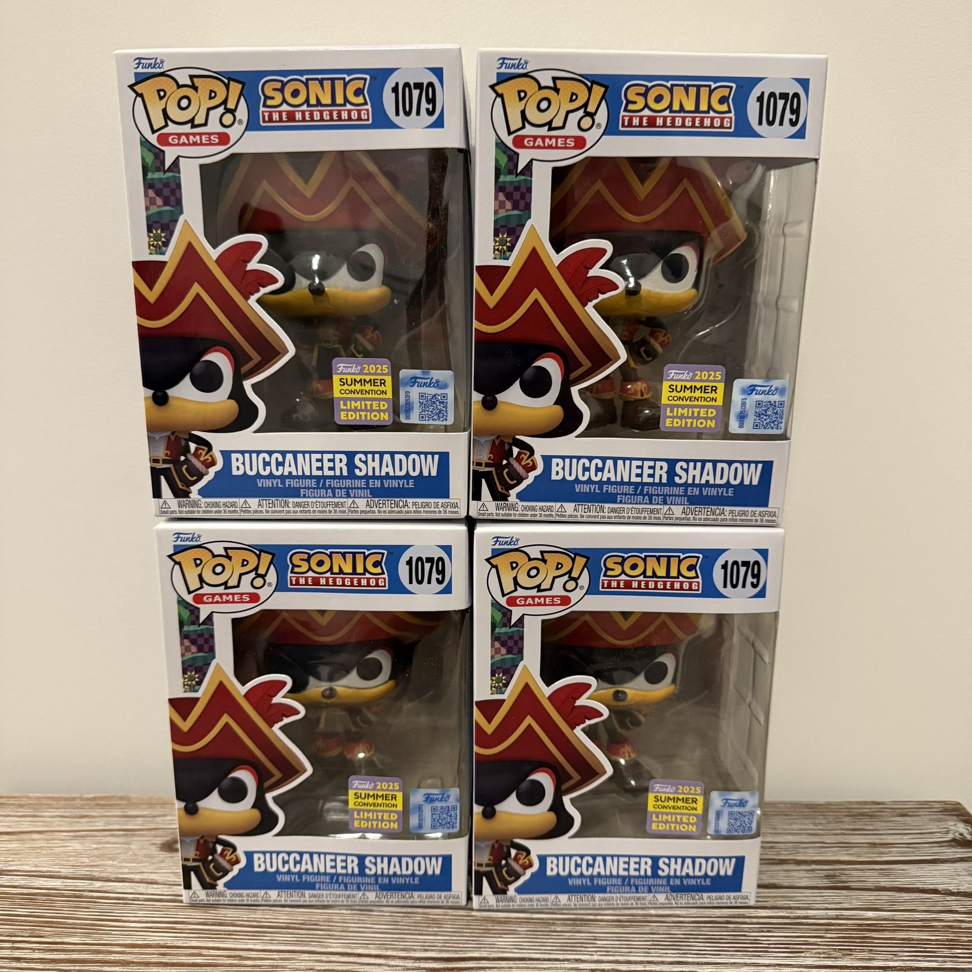 Funko POP! Gemini Buccaneer Shadow Vinyl Figure 1079 Sonic The Hedgehog - New