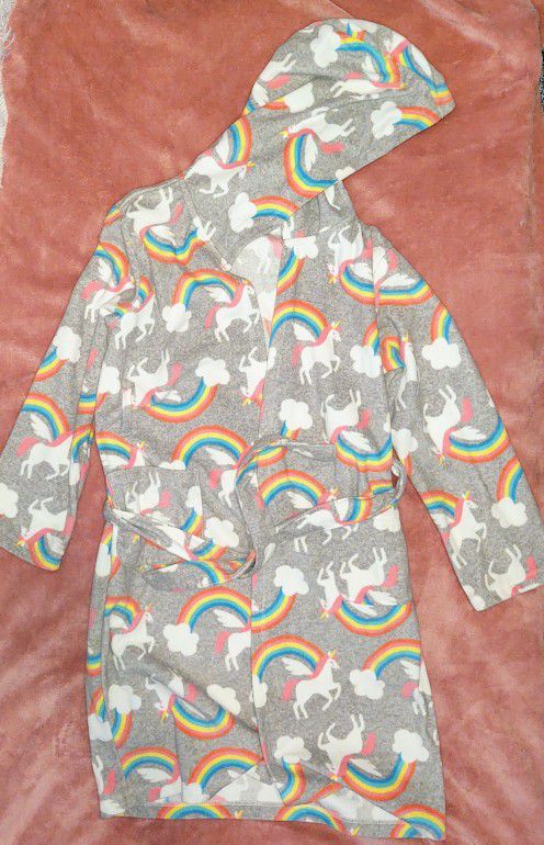 Carter's Rainbow/Unicorn Robe Size 6-12