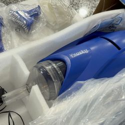Pool Vacuum for Above Ground Pool: Cordless Handheld Pool Vacuum w/Telescopic Pole, Rechargeable Swimming Pool Cleaner for Inground Pools and Hot Tubs