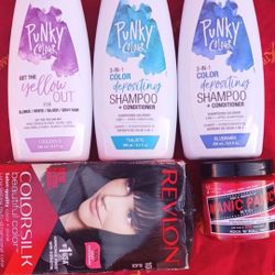 5pc. Hair Color Bundle-punky colour's. Manic panic &Revlon-like New 