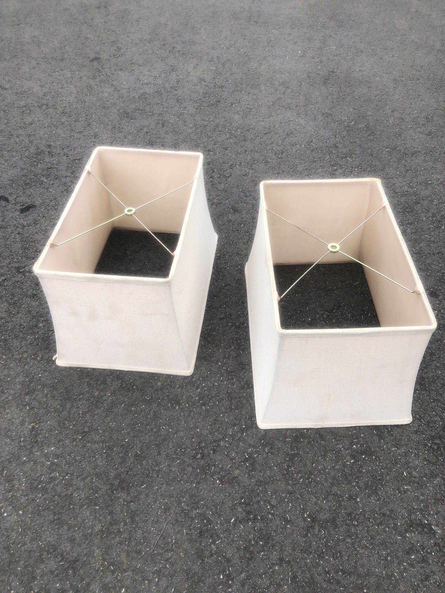 Two lamp shades
