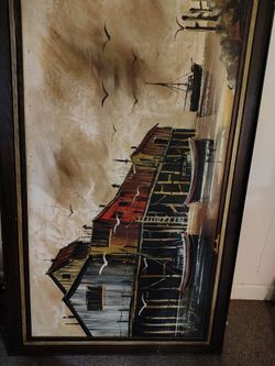 Vanguard Studios. Harbor Painting 1960s