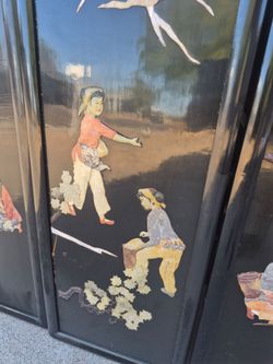 Vintage Asian folding panels
