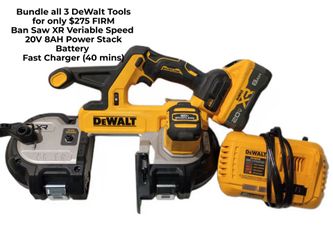 SALE‼️DeWalt 20V MAX XR Brushless Band Saw Bundle – Includes 8Ah Battery & Fast Charger $255 FIRM 🪚