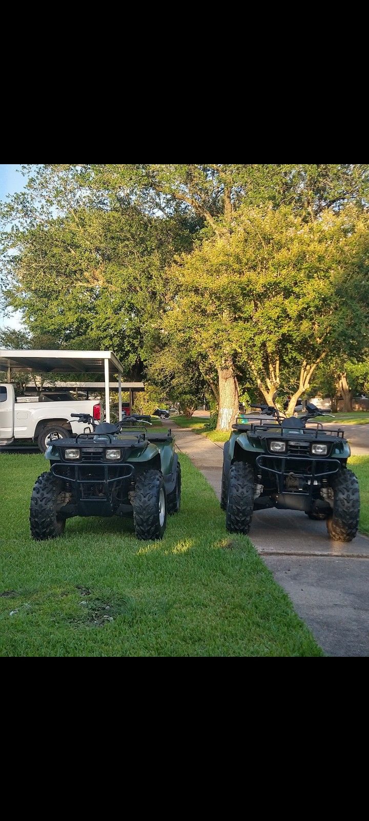  ( 2) Kawasaki 300 4x4 Automatic    4 Wheeler 2001  