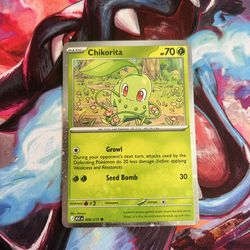 Chikorita (Cosmos Holo) 008/217 Pokemon TCG Ascended Heroes Mega Evolution