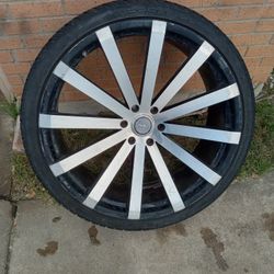 1 -26" Rim & Tire 