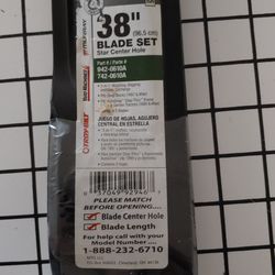 38" Lawn Mower Blade Set - New - 