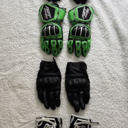 Various Motorcycle Gloves