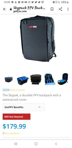 Fpv drone/camera Skypak back pack