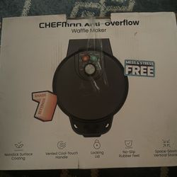 Chefman Anti Overflow Waffle Iron 