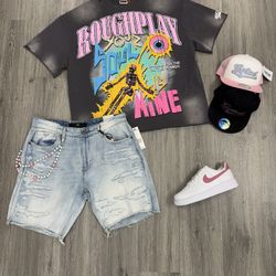 Mens Outfit Ropa De Hombre Brillo Gorra Tenis