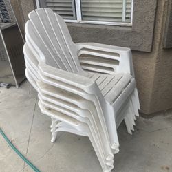White Adirondack Plastic Chairs