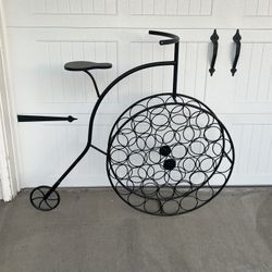 Metal wine Rack.  $75