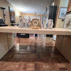 Beige Formica / Buffet Table only