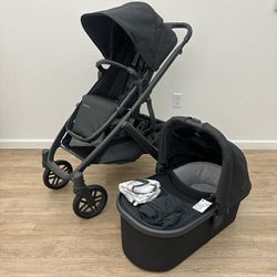 2021 Uppababy Vista V2 stroller & New Bassinet (Retail $1,100)