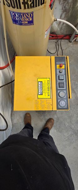 Commercial Kaeser SX6 rotary screw air compressor