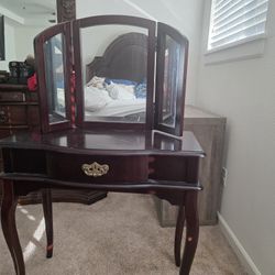 Cherry Wood Vanity