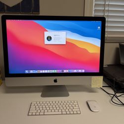 Apple 2017 5K 27” iMac 3.5ghz Quad Core i5 32gb RAM 1TB Fusion Drive macOS Big Sur 4gb Graphics Card