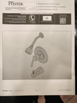 Bathroom Faucet And Tub Fixture Set.   Price Pfister A Black & Decker Company