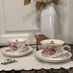 Vintage teacup Candles