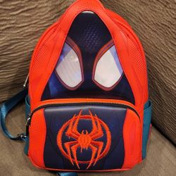 Loungefly Marvel Spiderverse Miles Morales Hoody Cosplay Mini Backpack