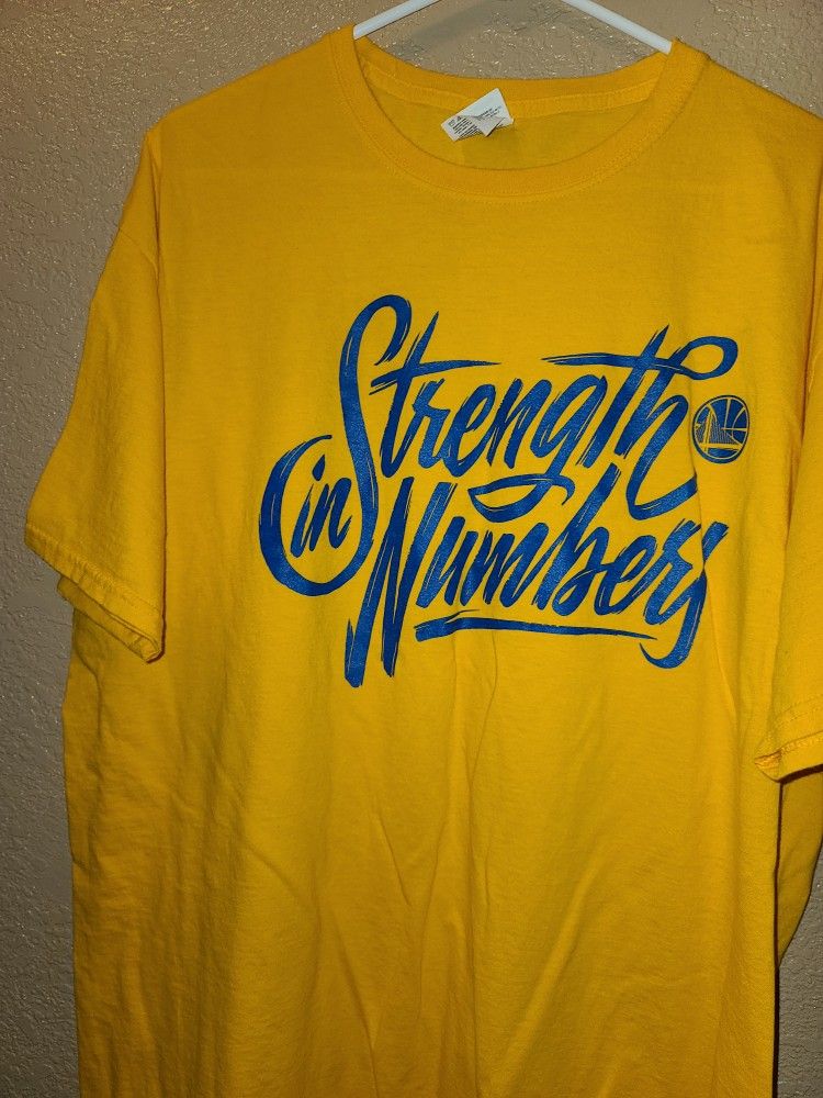 Golden State Warriors Strength In Numbers 2018 Finals Shirt Size Xl