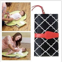 Like New Portable Baby Changing Pad Black White Red