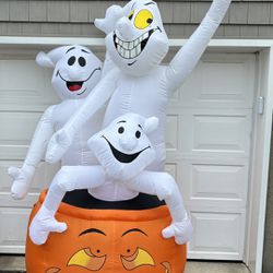 Halloween Inflatable Ghost Lawn Decoration 10ft