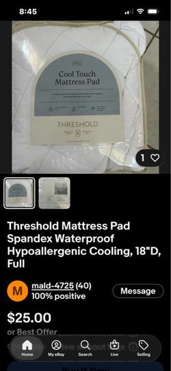 Mattress pad , full , new