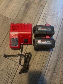 Milwaukee 6.0 batteries with charger