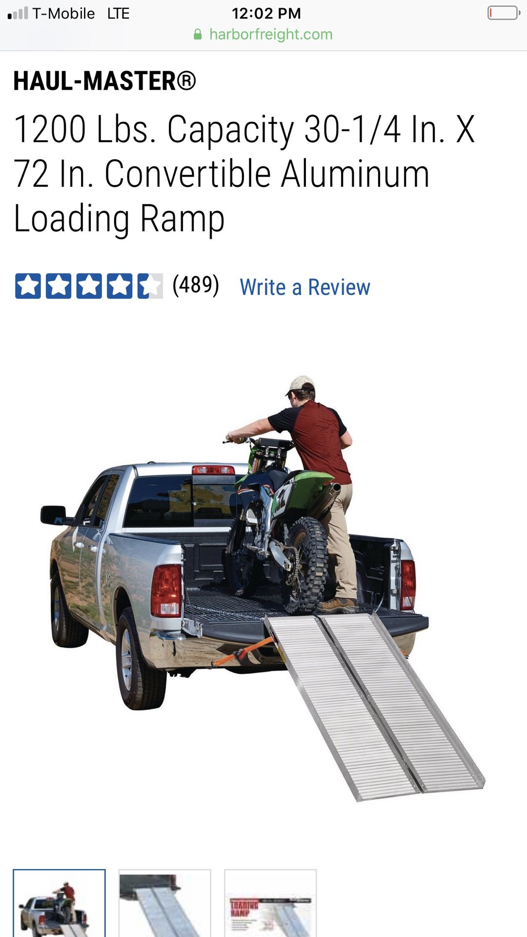 Motorcycle ramps from harbor freight