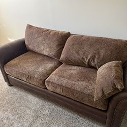 90” Upholstered/leather couch