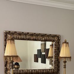 Large Gilded Frame Mirror