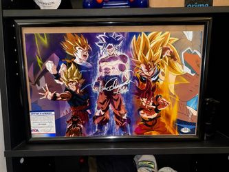Signed Goku poster