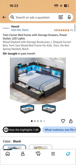 LED Twin Bed